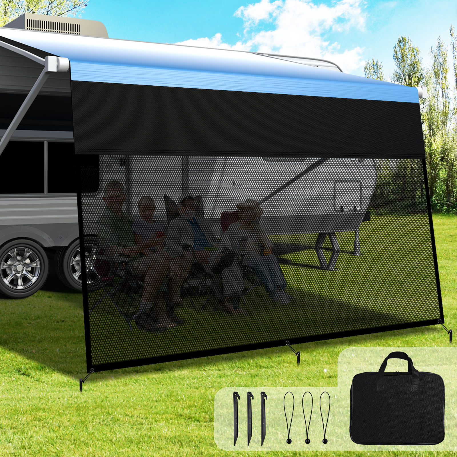 Rv Awning Screen Shade